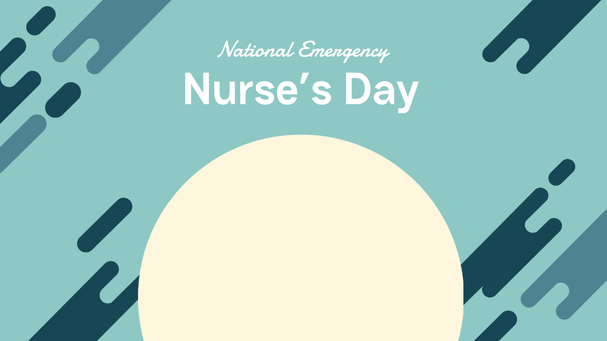 Free National Emergency Nurse’s Day Banner Background Template