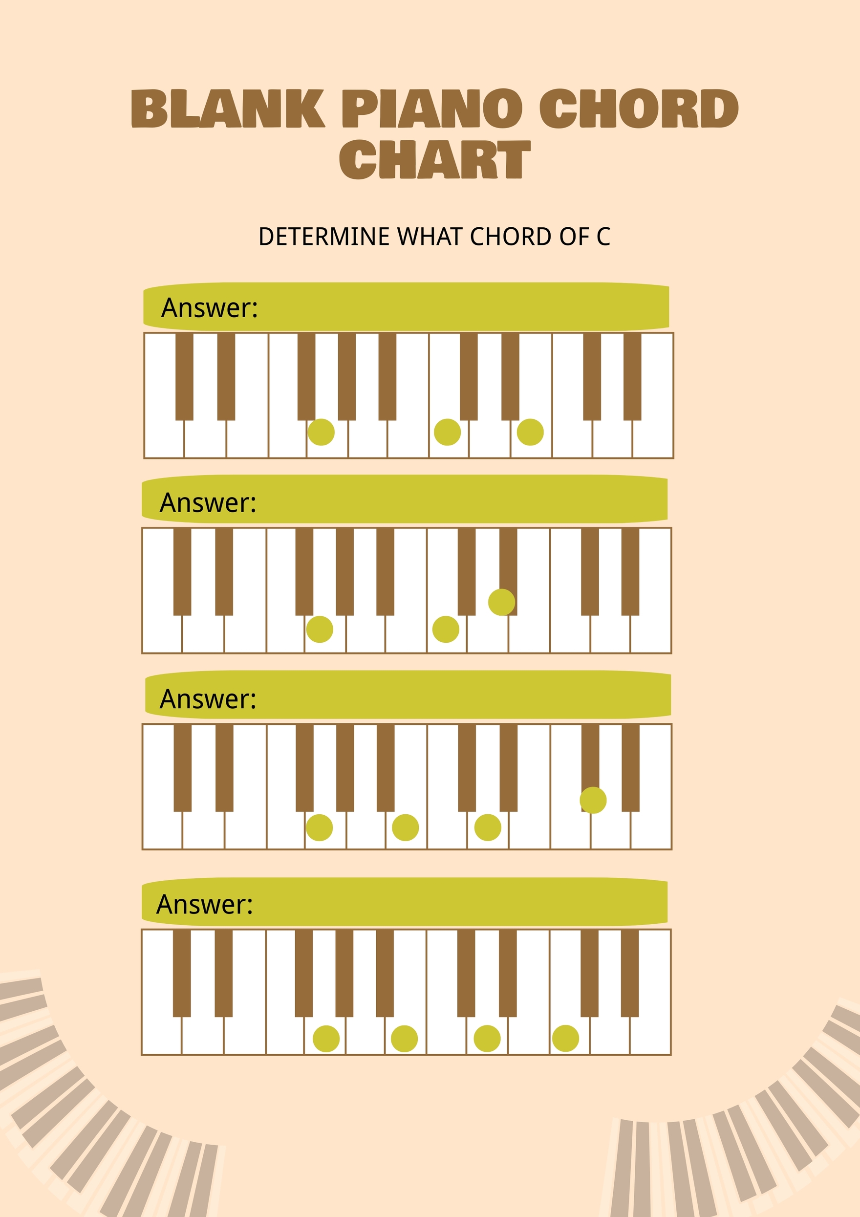 Buy Blank Piano Chord Chart And Staff Blank Piano Keyboard Diagrams