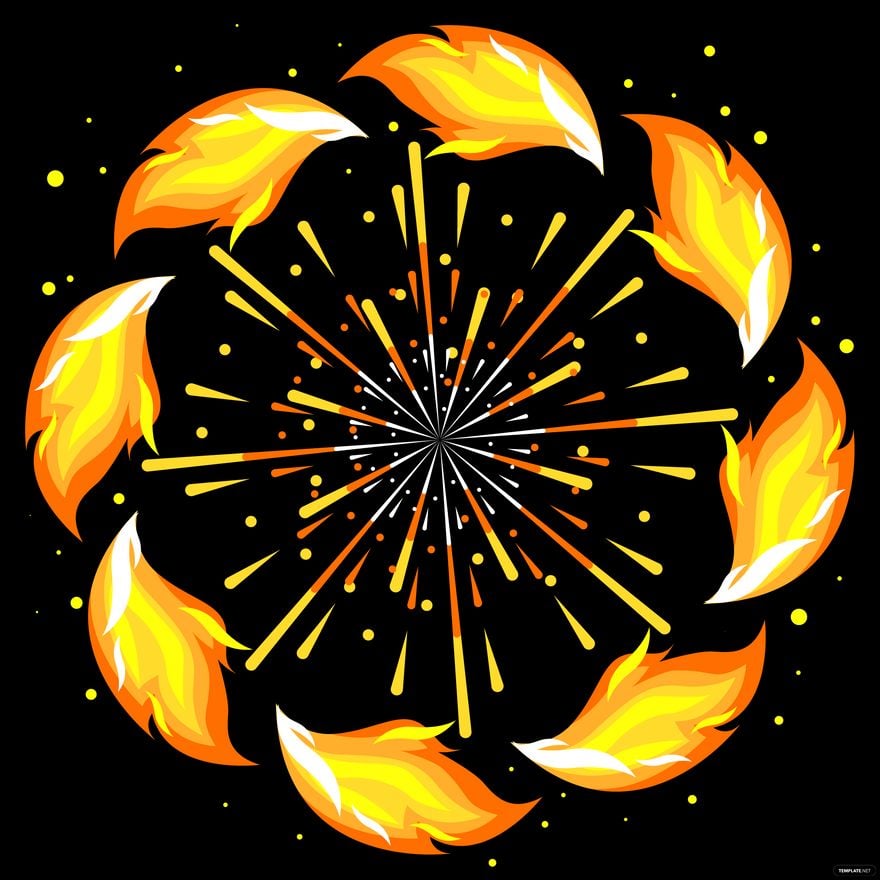 Fire Flower Vector