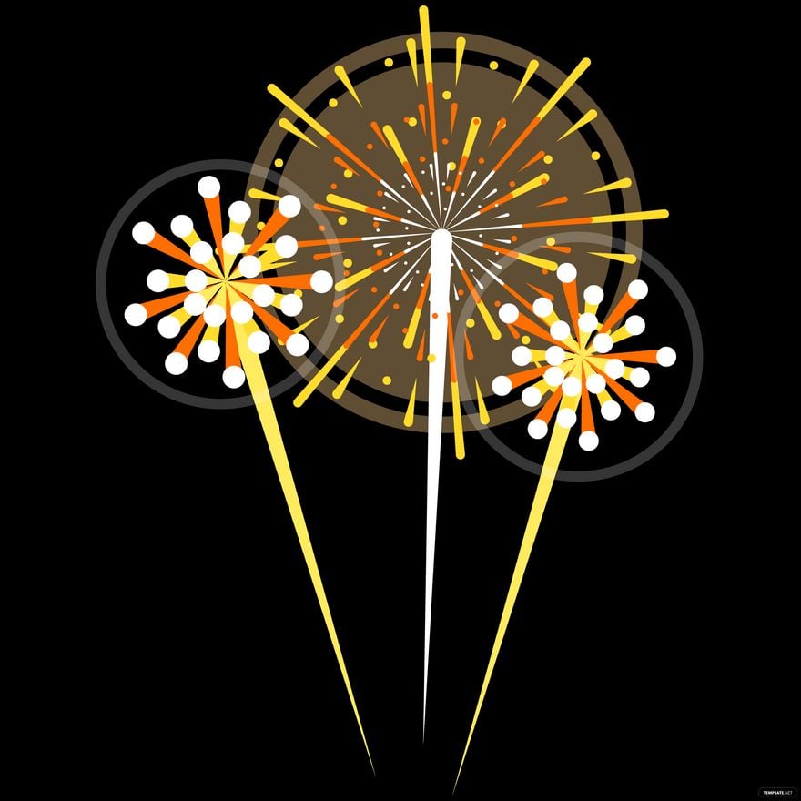 Firework Explosions Vector