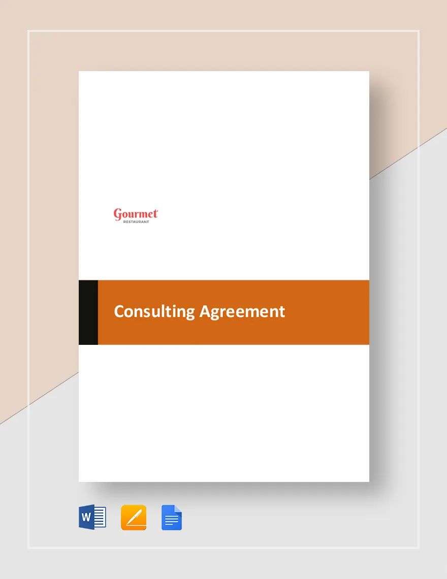 Restaurant Consulting Agreement Template