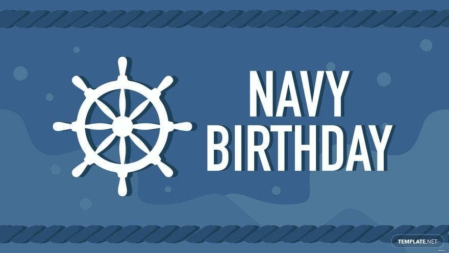 Navy Birthday Background