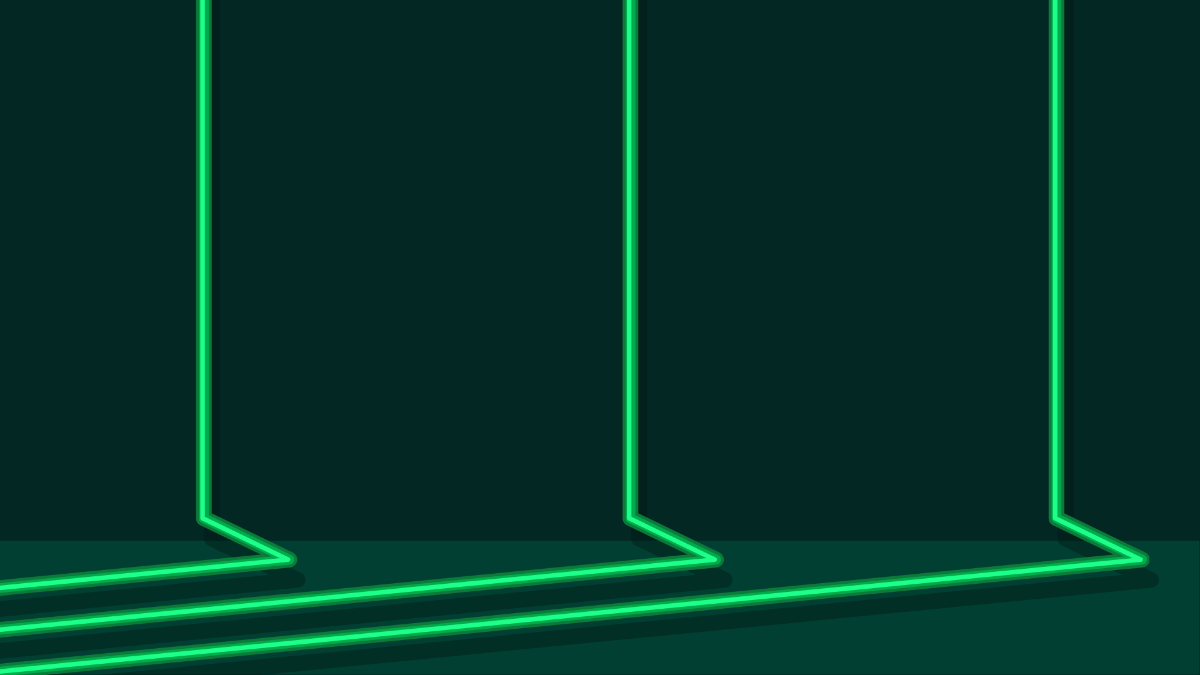 Green Neon Background Template