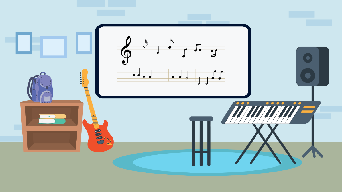 Music Classroom Background Template