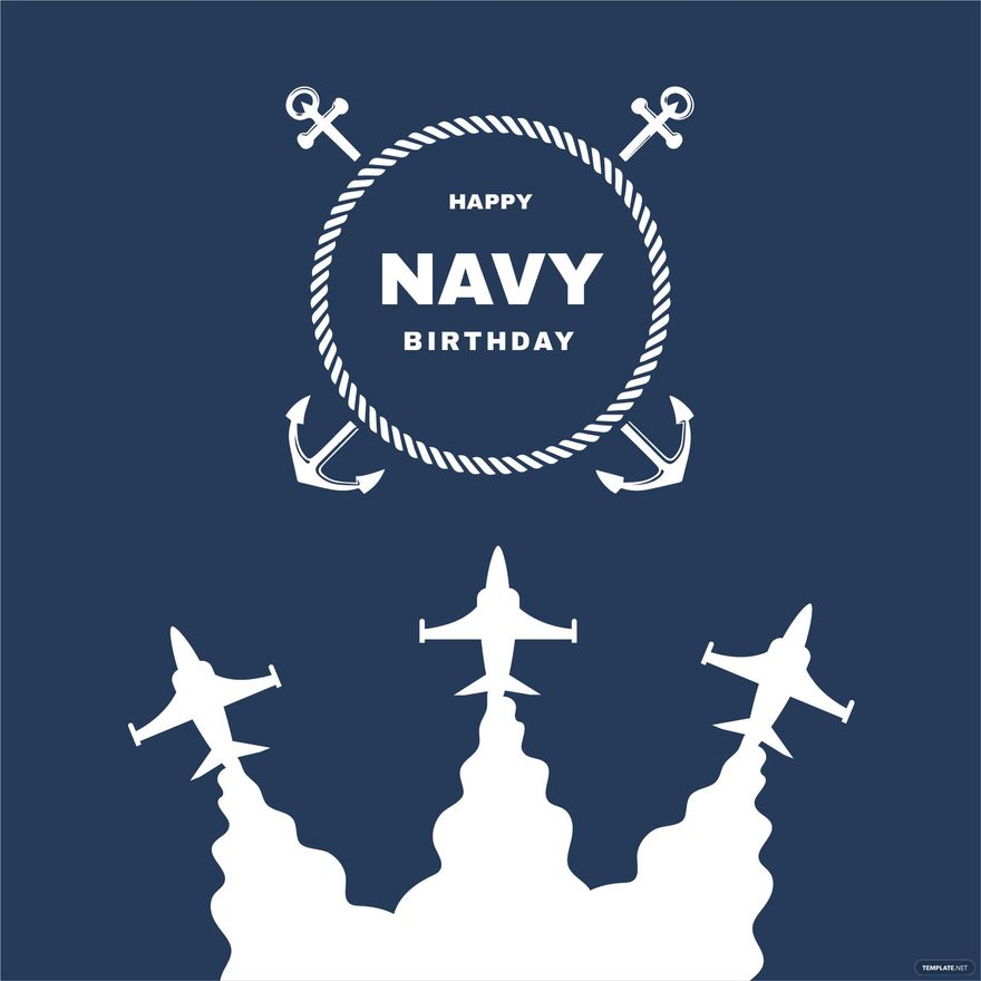 Navy Birthday Vector - EPS, Illustrator, JPG, PSD, PNG, SVG | Template.net