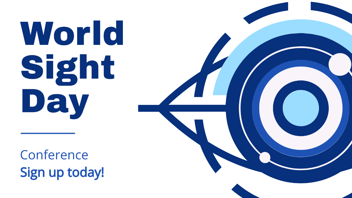 World Sight Day Invitation Background Template