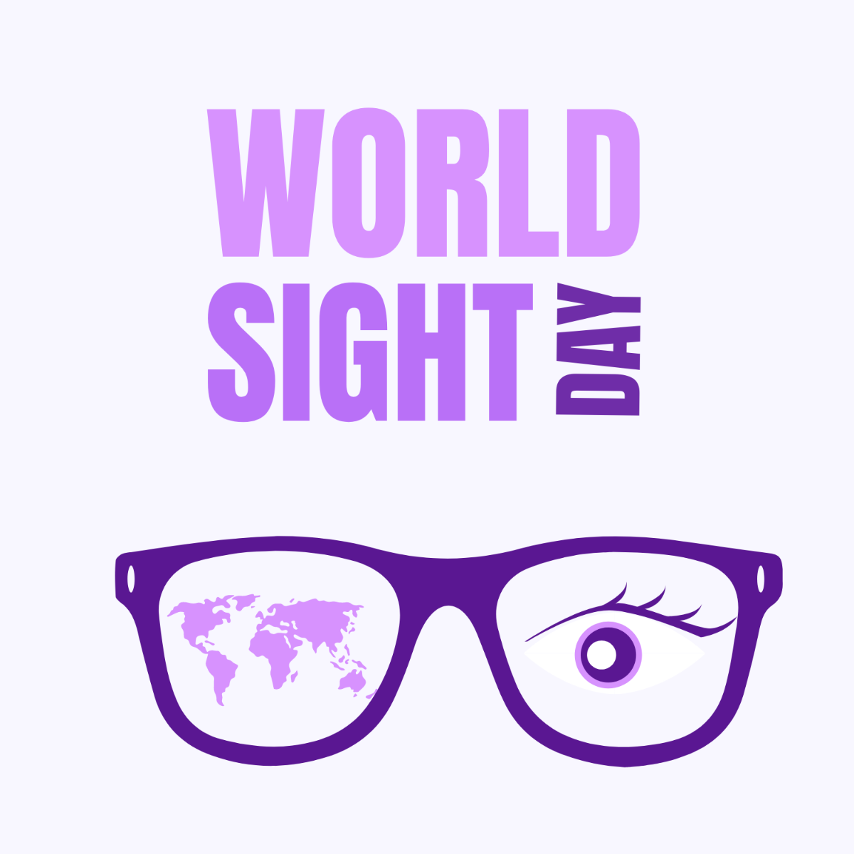 Free World Sight Day Clipart Vector Template