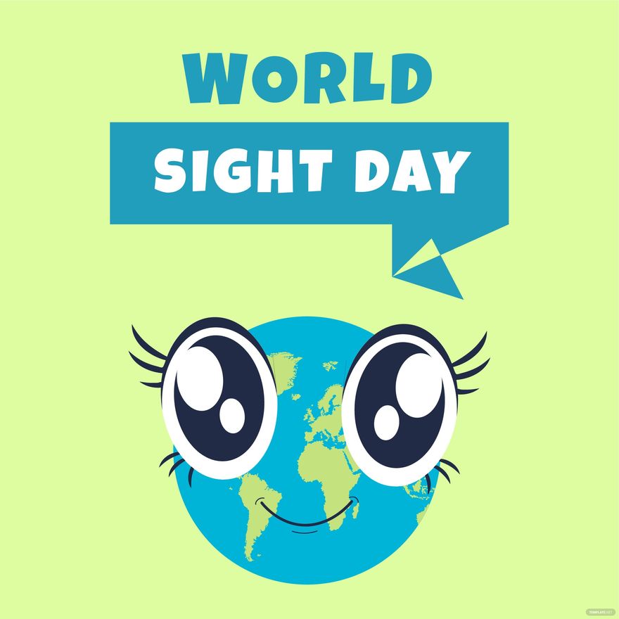 World Sight Day Cartoon Vector