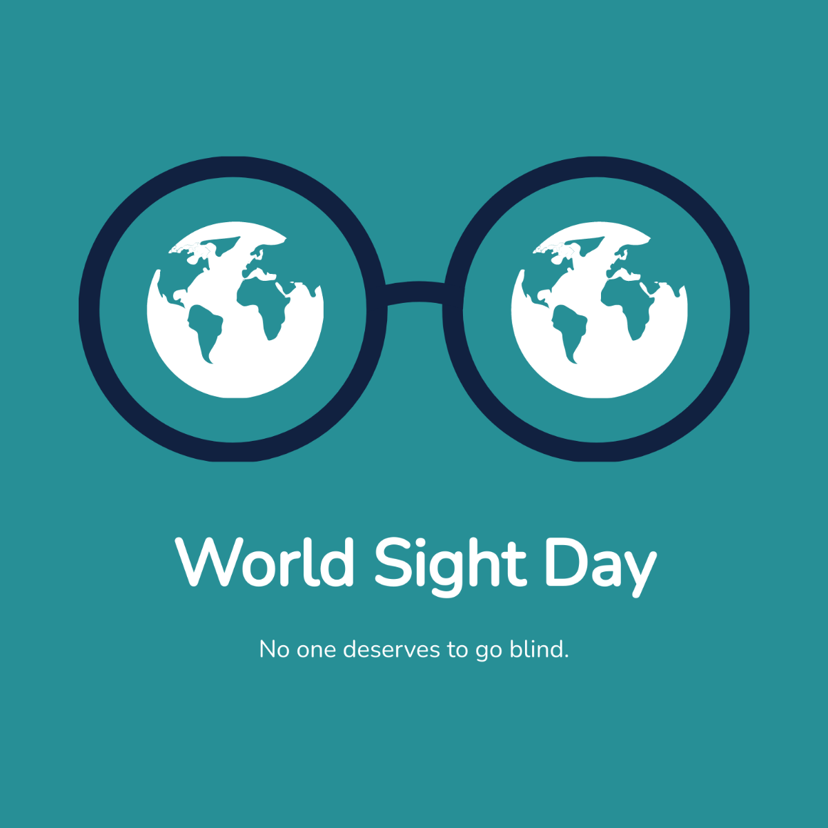 World Sight Day Flyer Vector Template