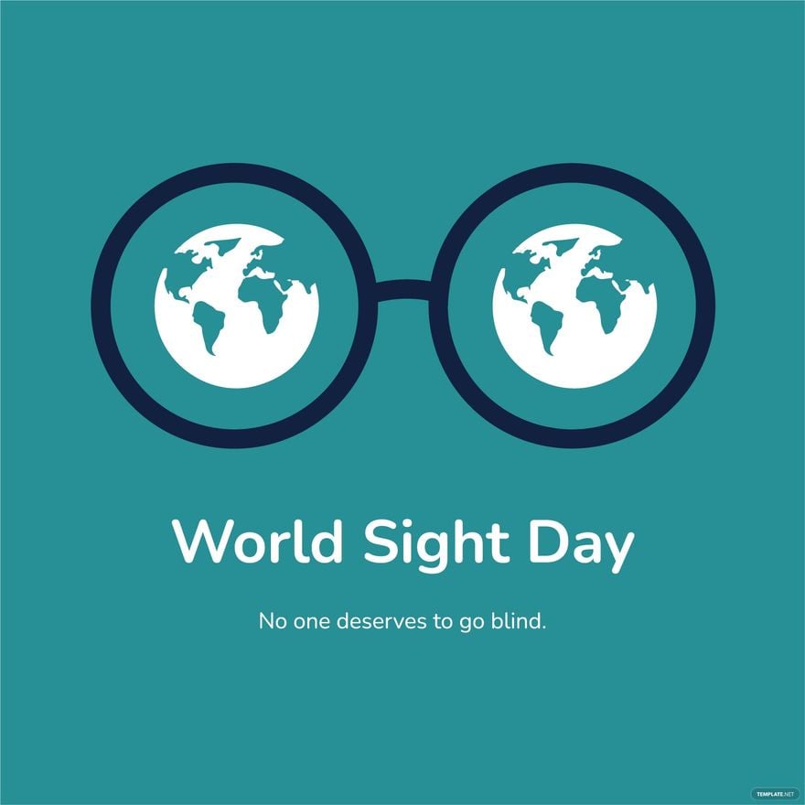 World Sight Day Flyer Vector