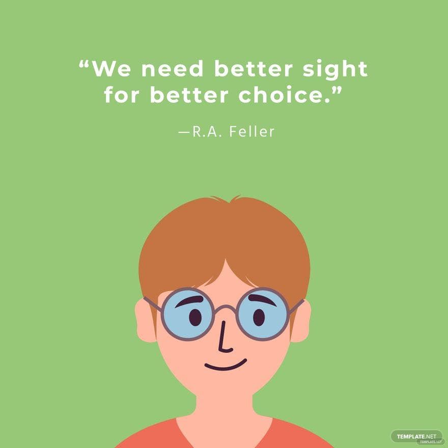 World Sight Day Quote Vector