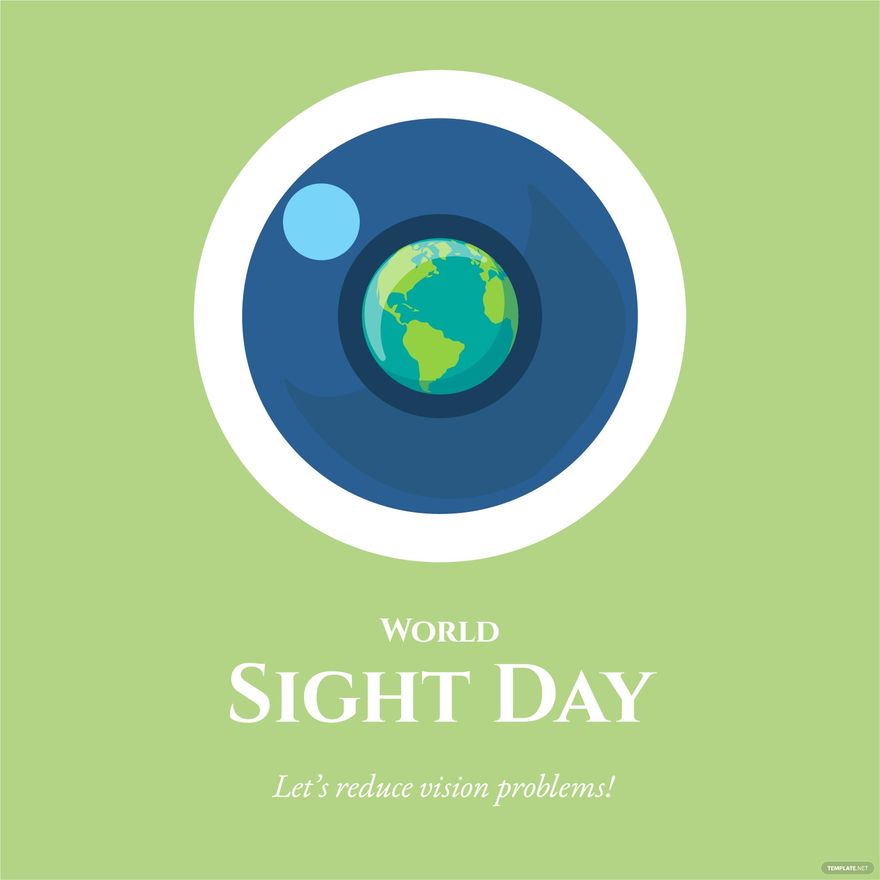 World Sight Day Poster Vector in Illustrator, PSD, EPS, SVG, JPG, PNG