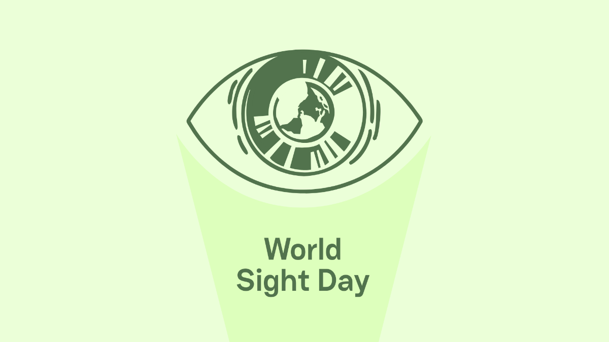 World Sight Day Banner Background Template