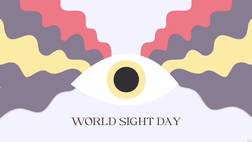 Free World Sight Day Design Background in PDF, Illustrator, PSD, EPS, SVG, JPG, PNG