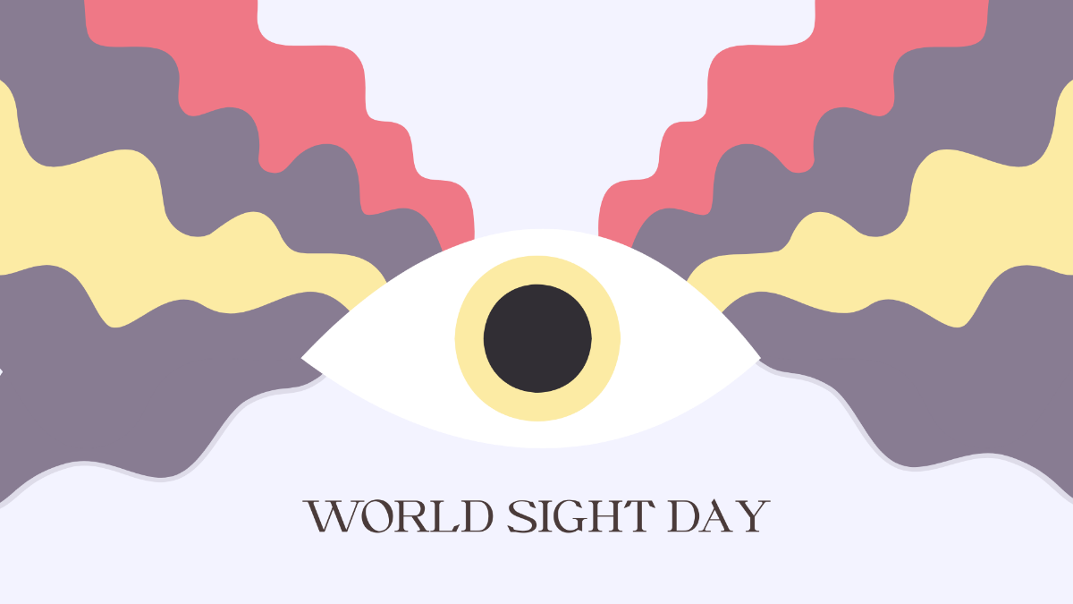 Free World Sight Day Design Background Template