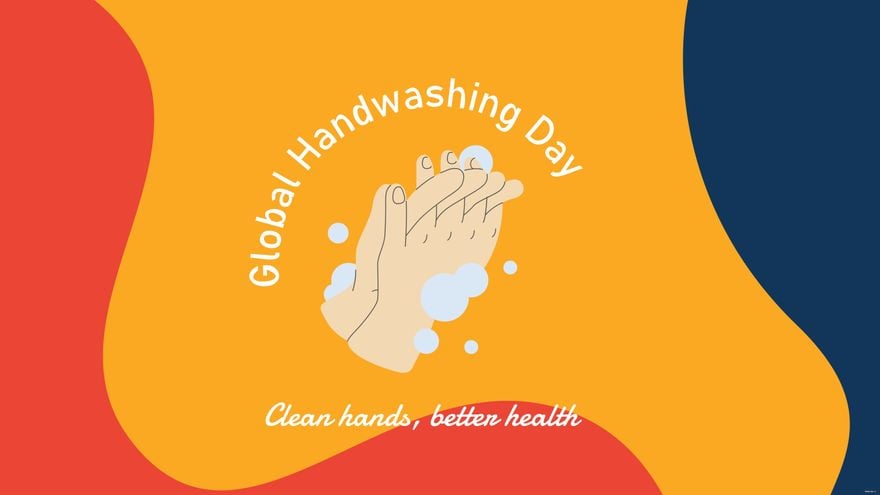 Global Handwashing Day Flyer Background