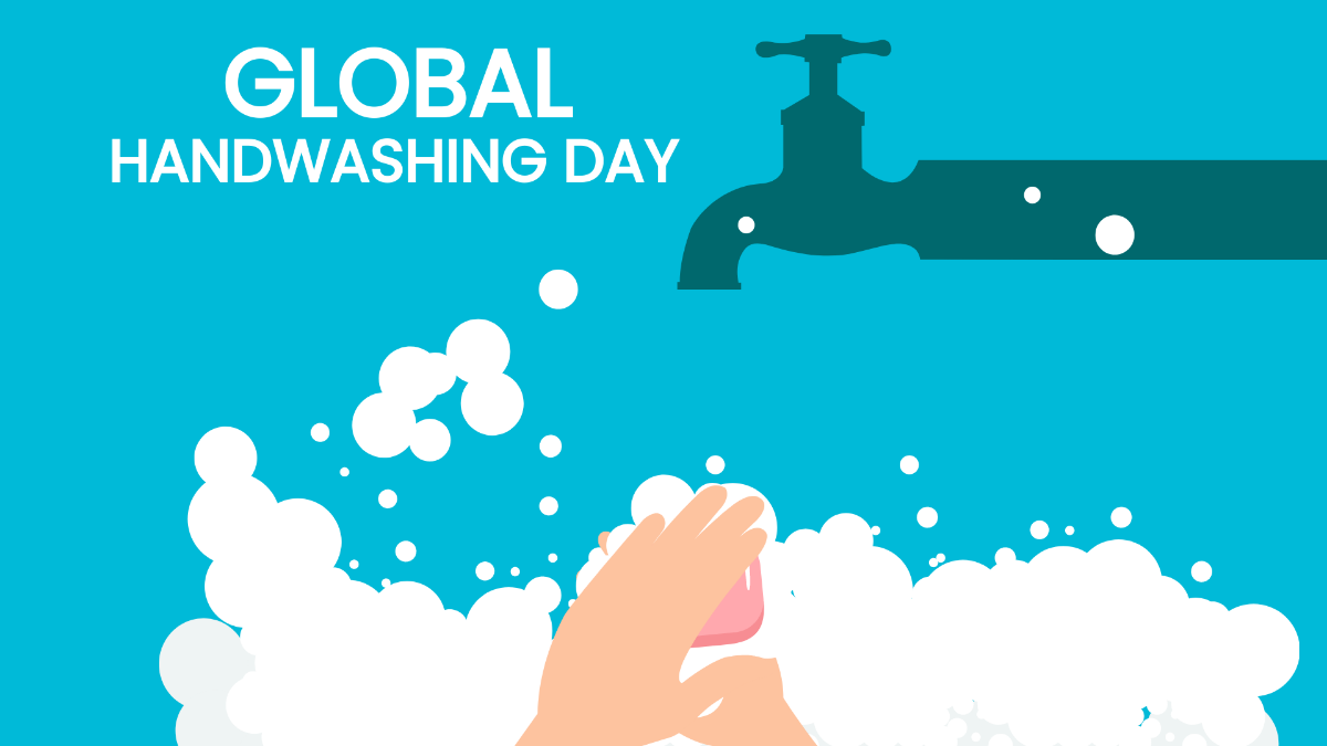 Free Global Handwashing Day Design Background Template
