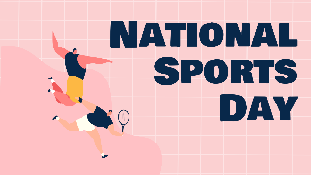 Free National Sports Day Background Template