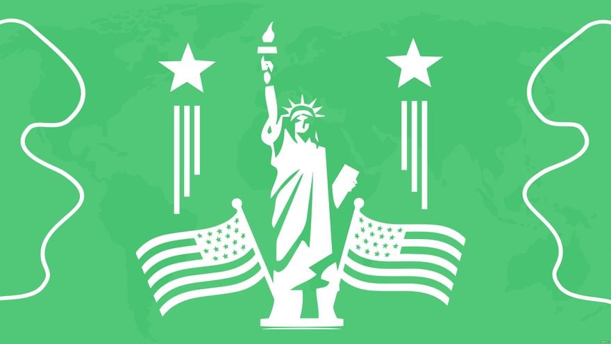 Free Columbus Day Green Background