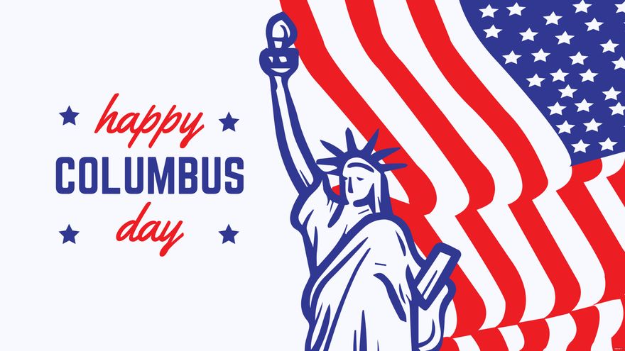 Columbus Day High Resolution Background in PDF, Illustrator, PSD, EPS, SVG, JPG, PNG
