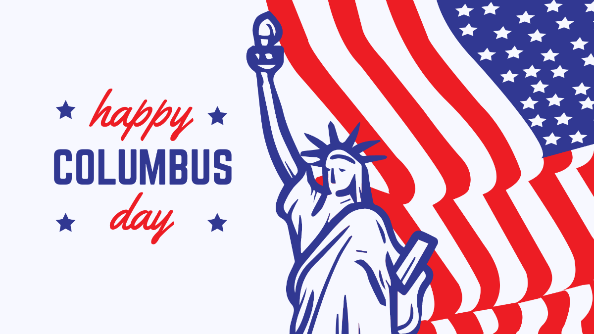 Columbus Day High Resolution Background Template