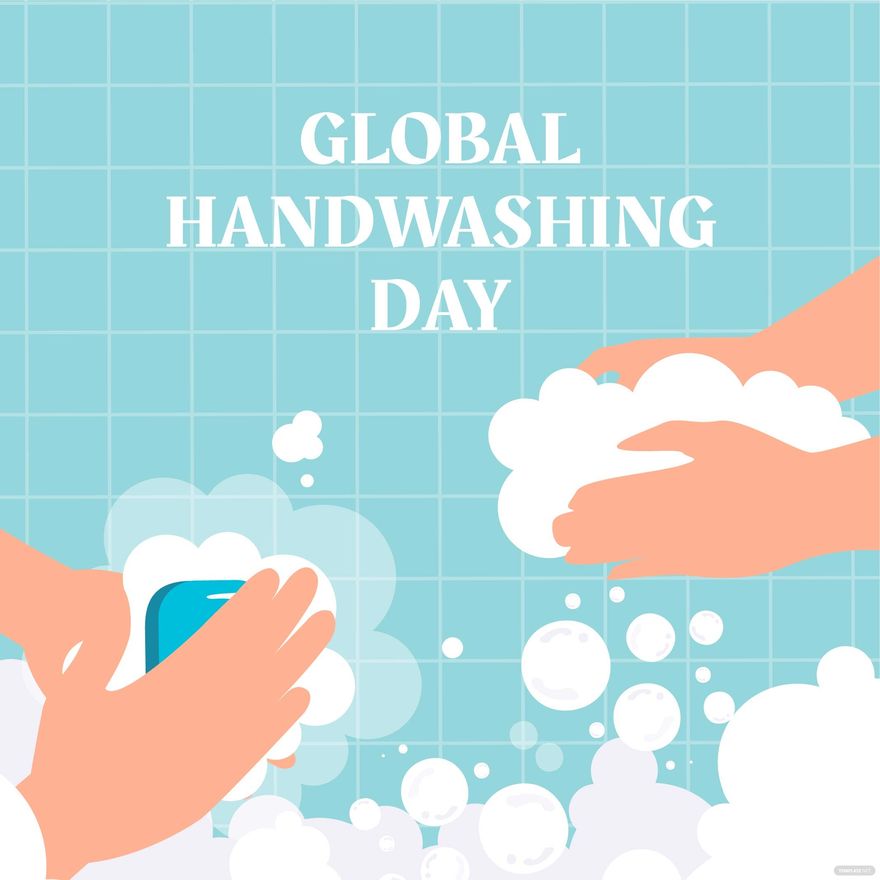 Global Handwashing Day Celebration Vector