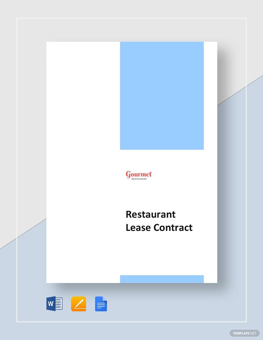 Restaurant Lease Contract Template