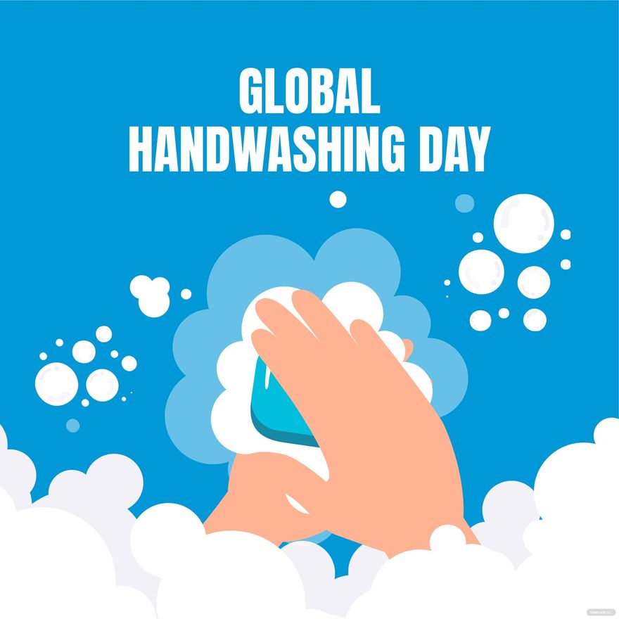 Global Handwashing Day Clipart Vector