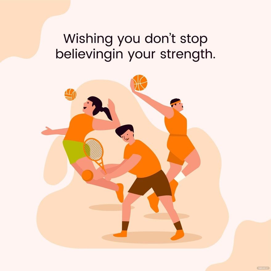 National Sports Day Wishes Vector