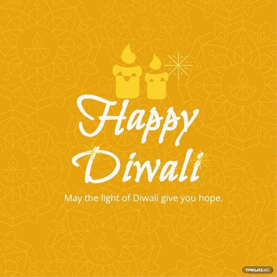 Free Diwali Message Vector