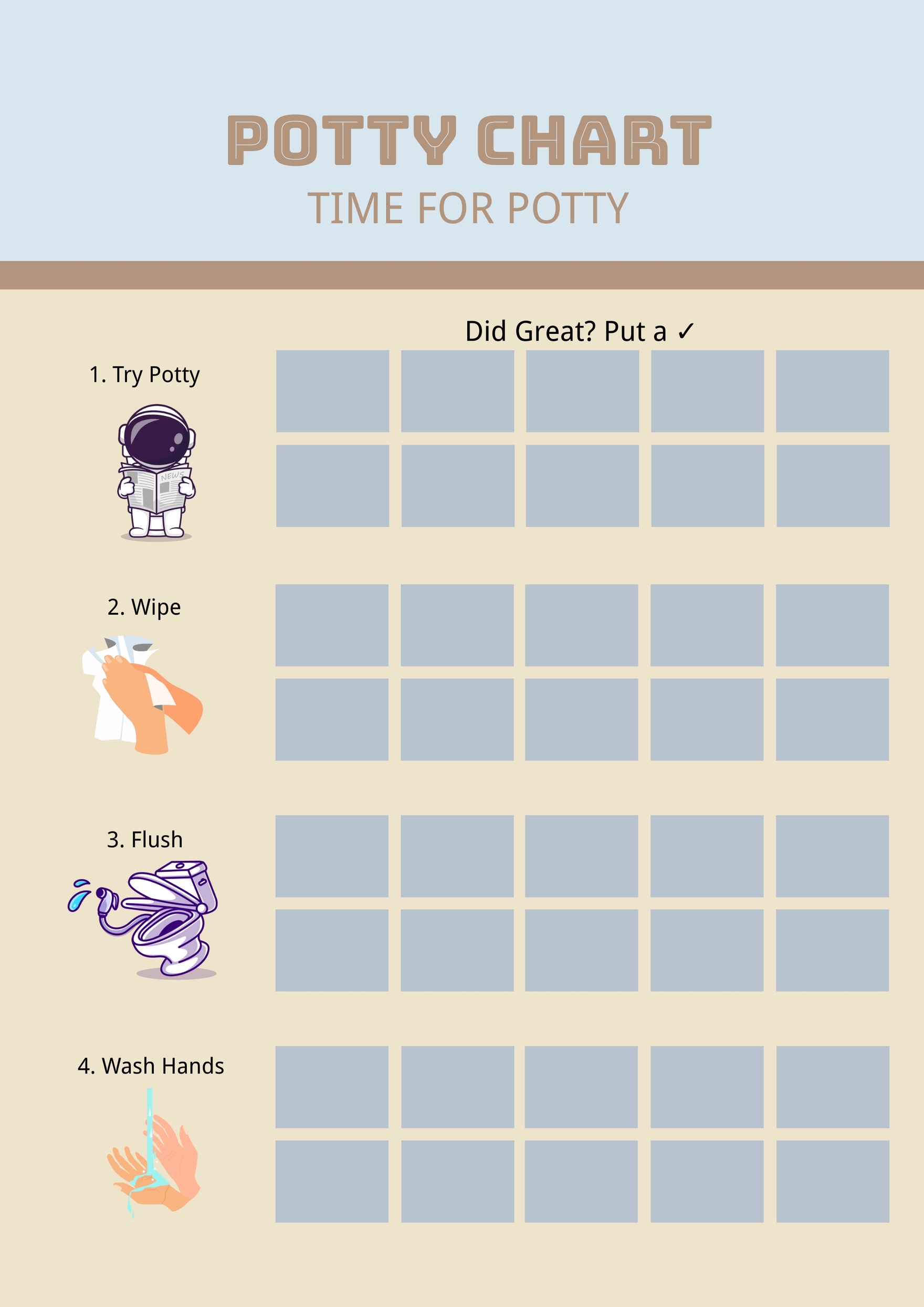 FREE Potty Chart Templates & Examples Edit Online & Download