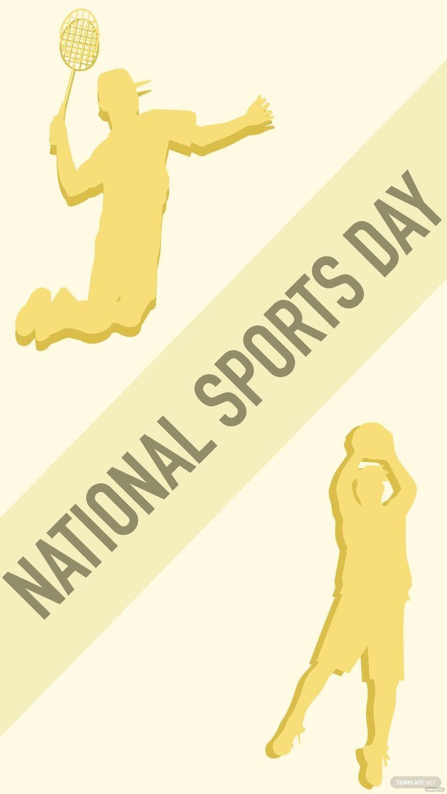 National Sports Day iPhone Background in PDF, Illustrator, PSD, EPS, SVG, JPG, PNG