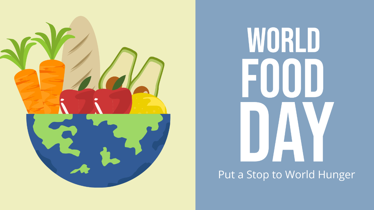 Free World Food Day Flyer Background Template