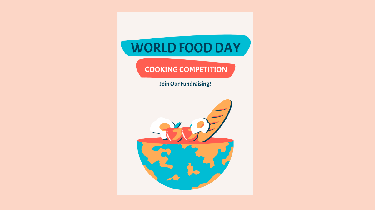 World Food Day Invitation Background Template