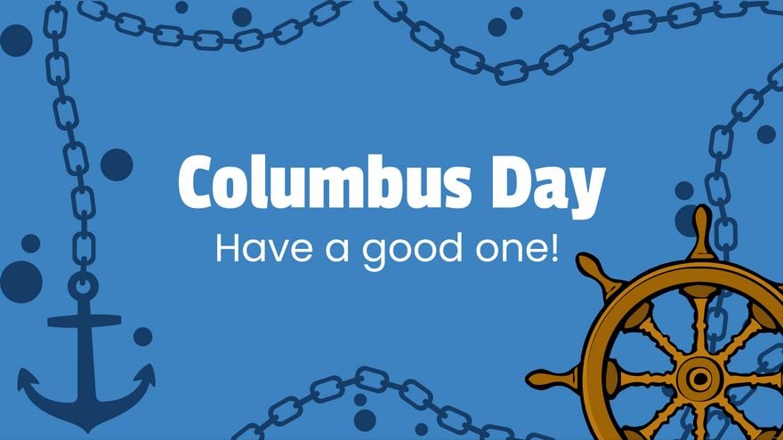 Columbus Day Flyer Background