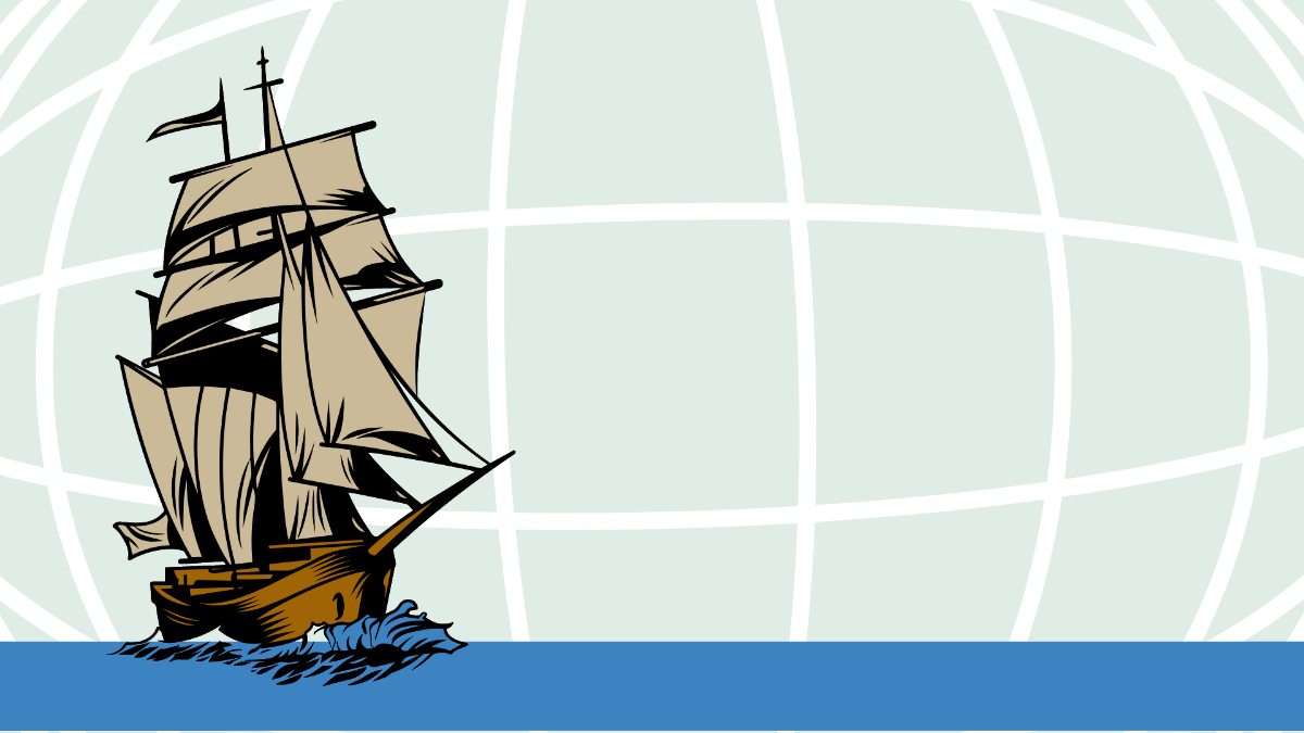 Columbus Day Banner Background Template