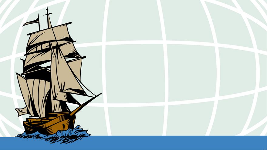 Columbus Day Banner Background in PDF, Illustrator, PSD, EPS, SVG, JPG, PNG