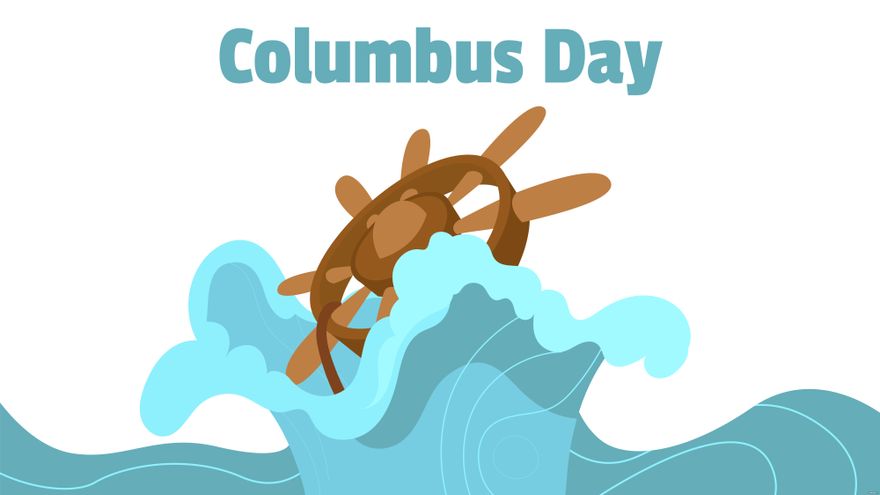 Free Columbus Day Cartoon Background