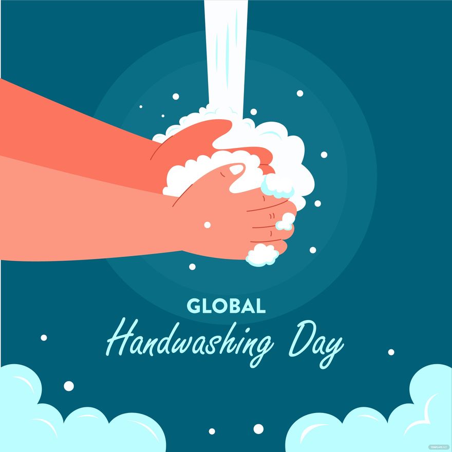 Free Global Handwashing Day Illustration