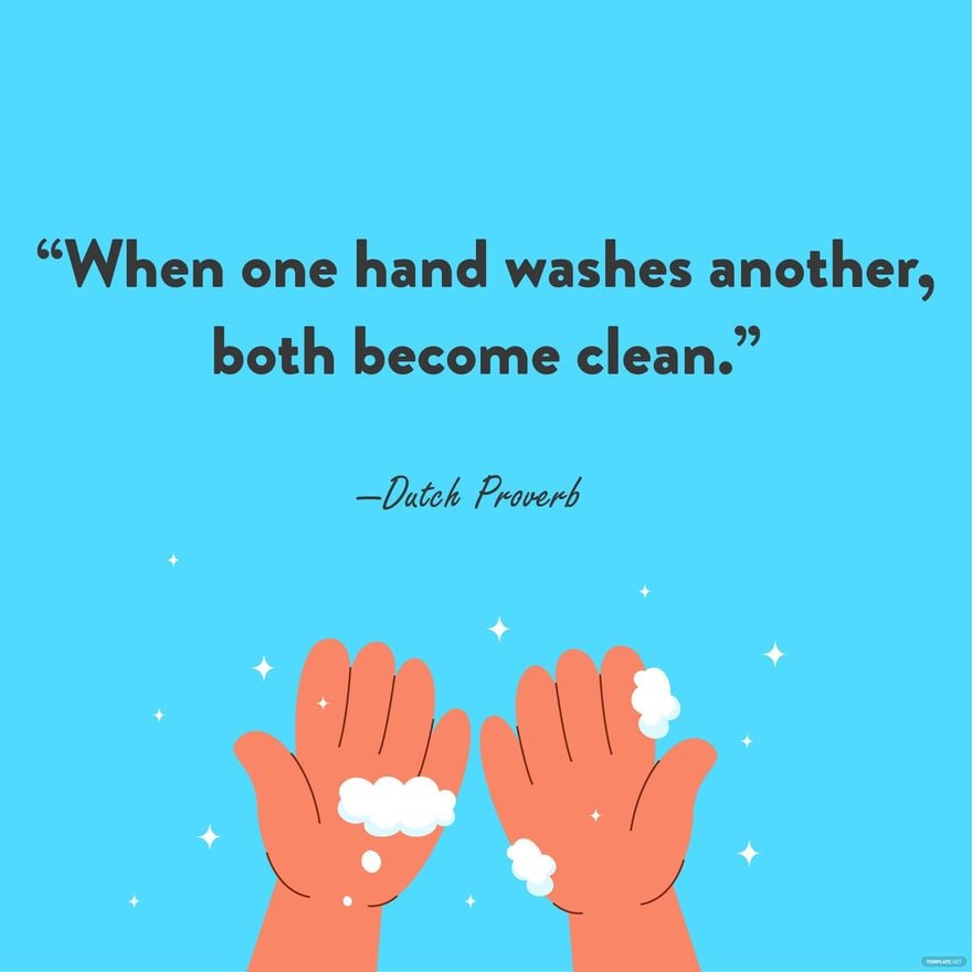 Global Handwashing Day Quote Vector