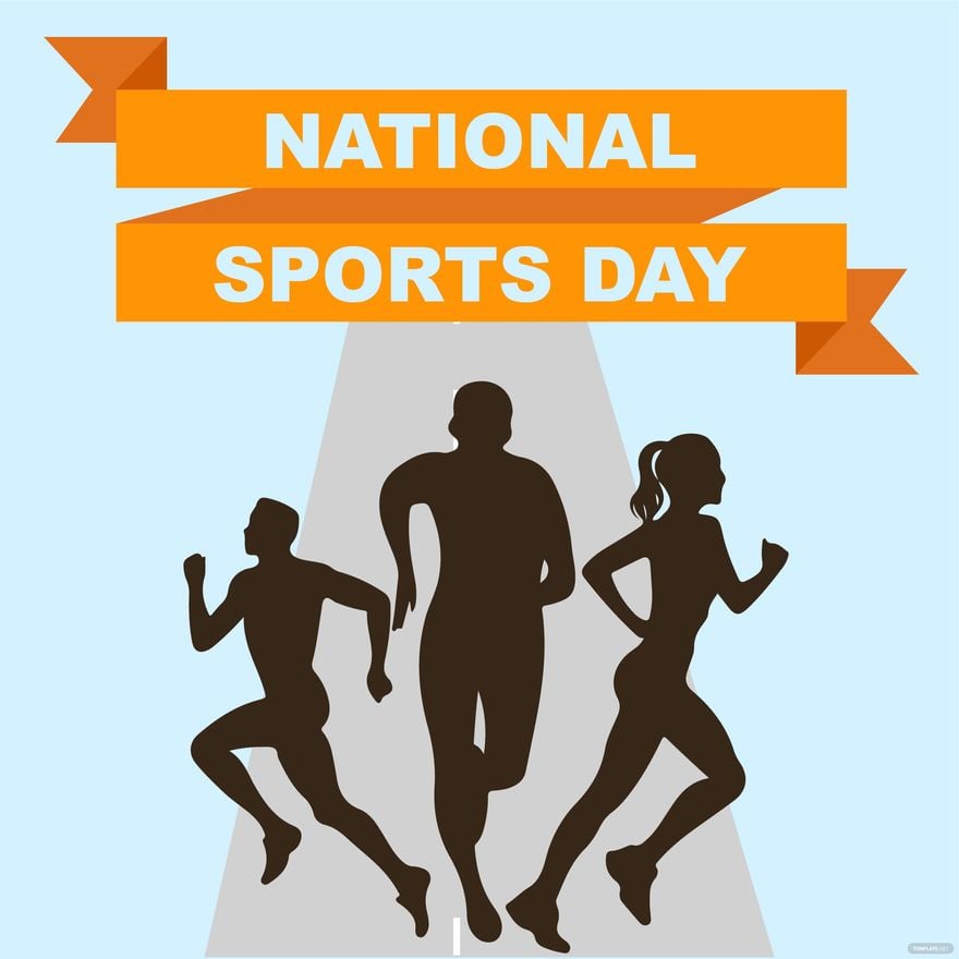 National Sports Day Illustration in Illustrator, PSD, EPS, SVG, JPG, PNG
