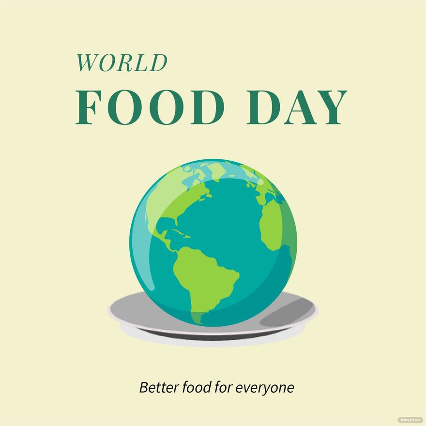 Free World Food Day Flyer Vector