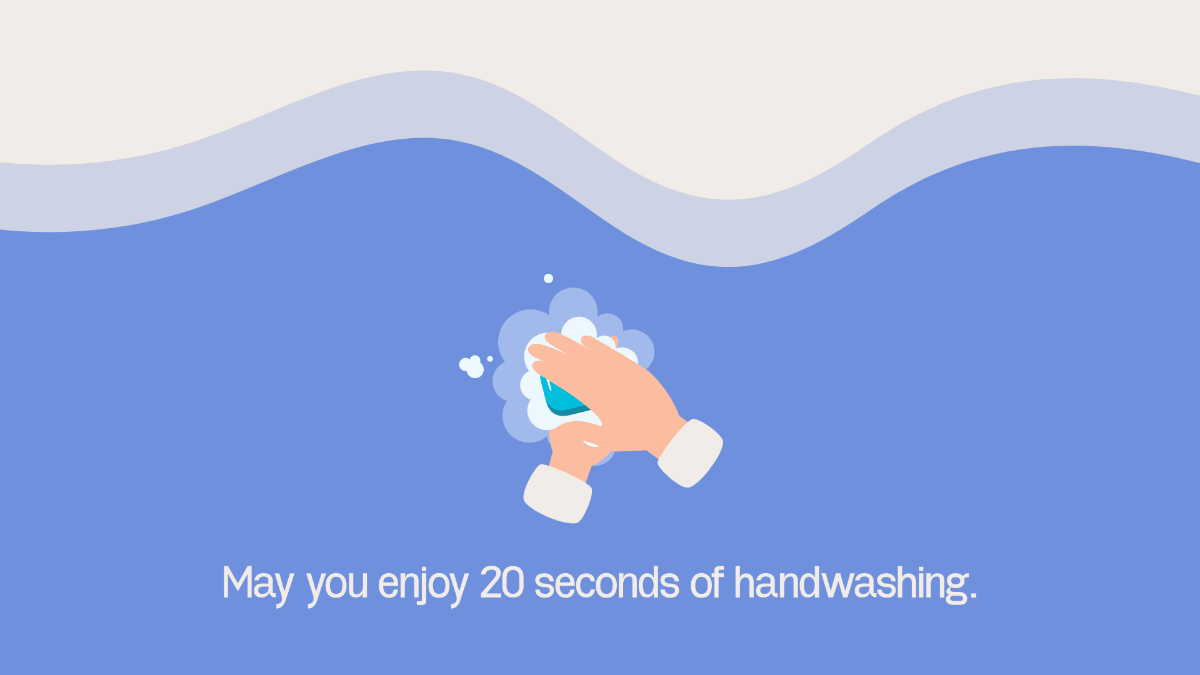 Global Handwashing Day Greeting Card Background Template