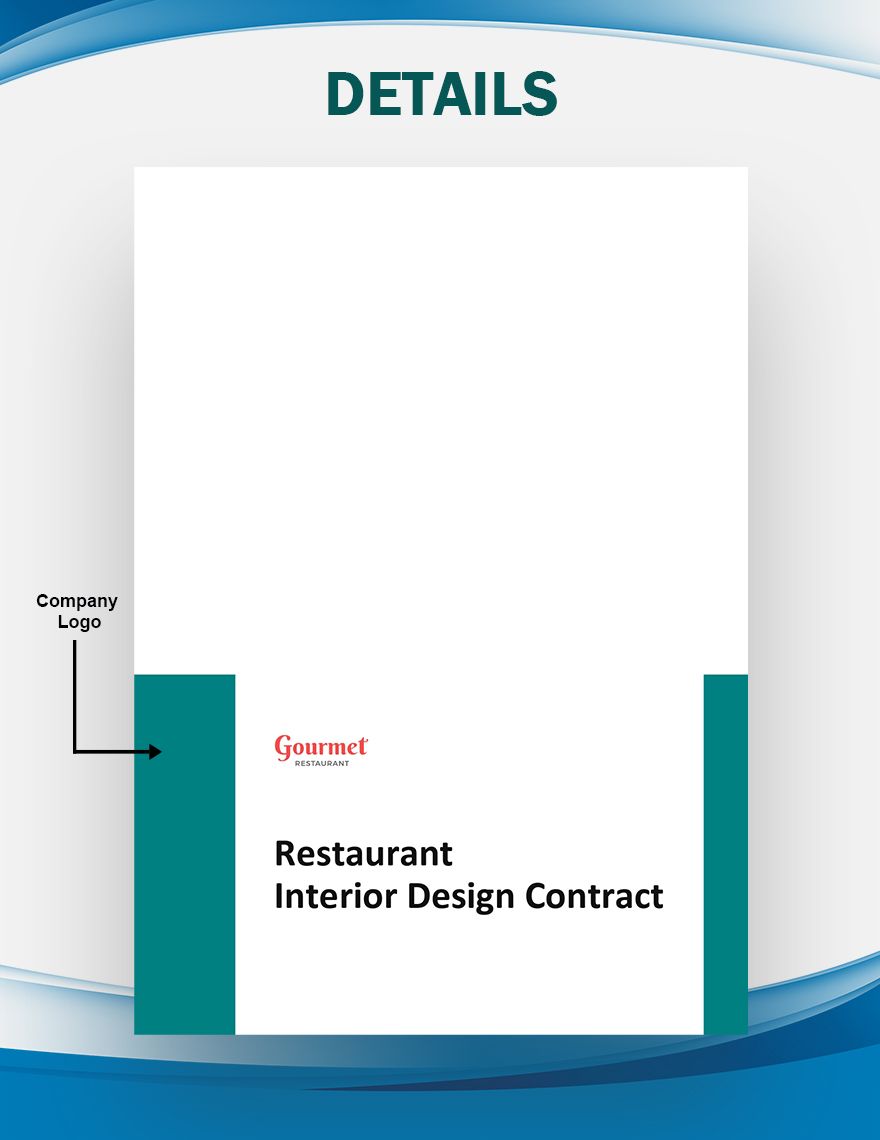 Restaurant Interior Design Contract Template