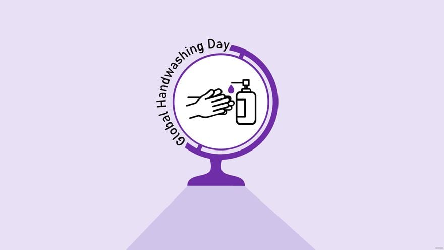 Free Happy Global Handwashing Day Background