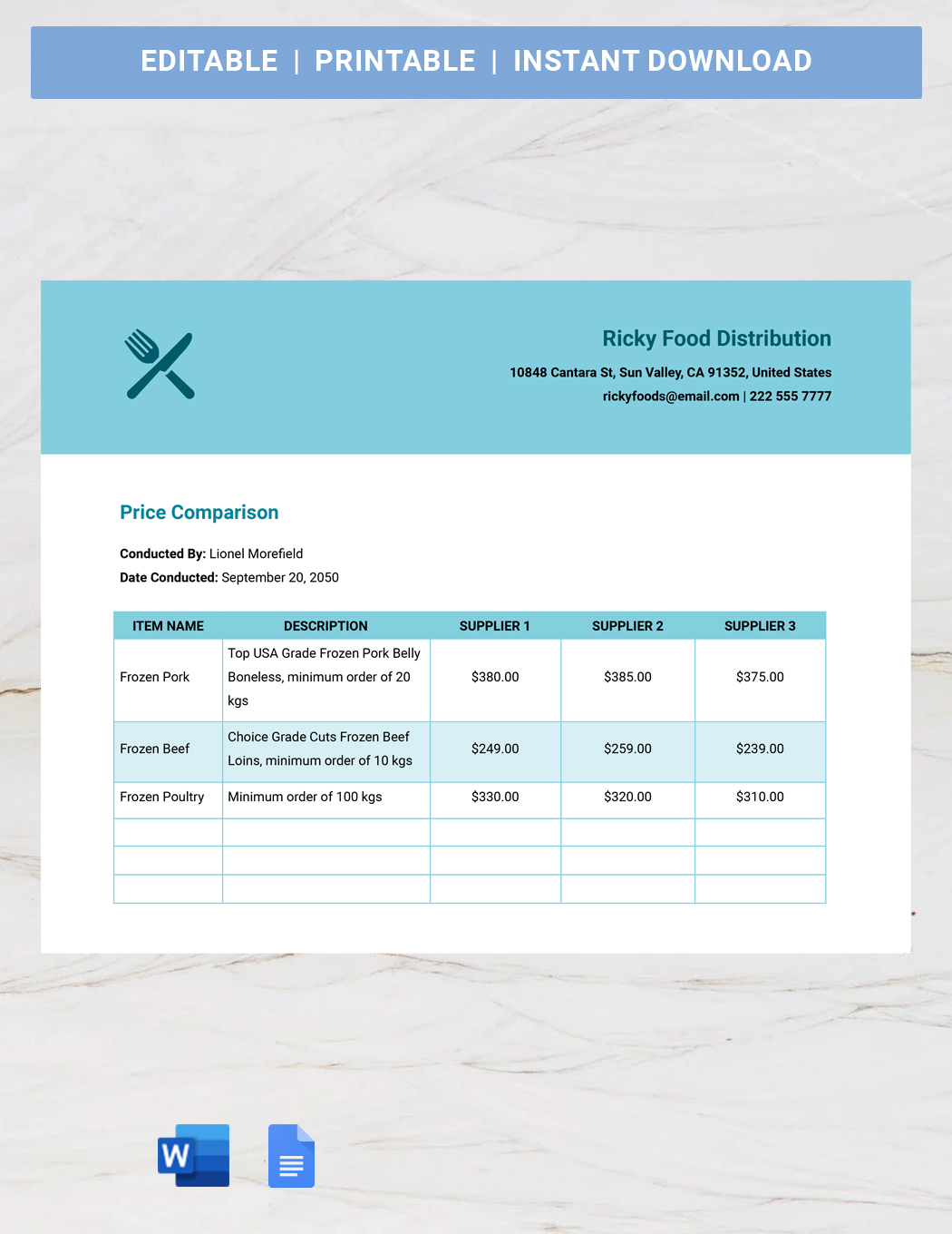 free-price-comparison-template-download-in-word-google-docs-excel