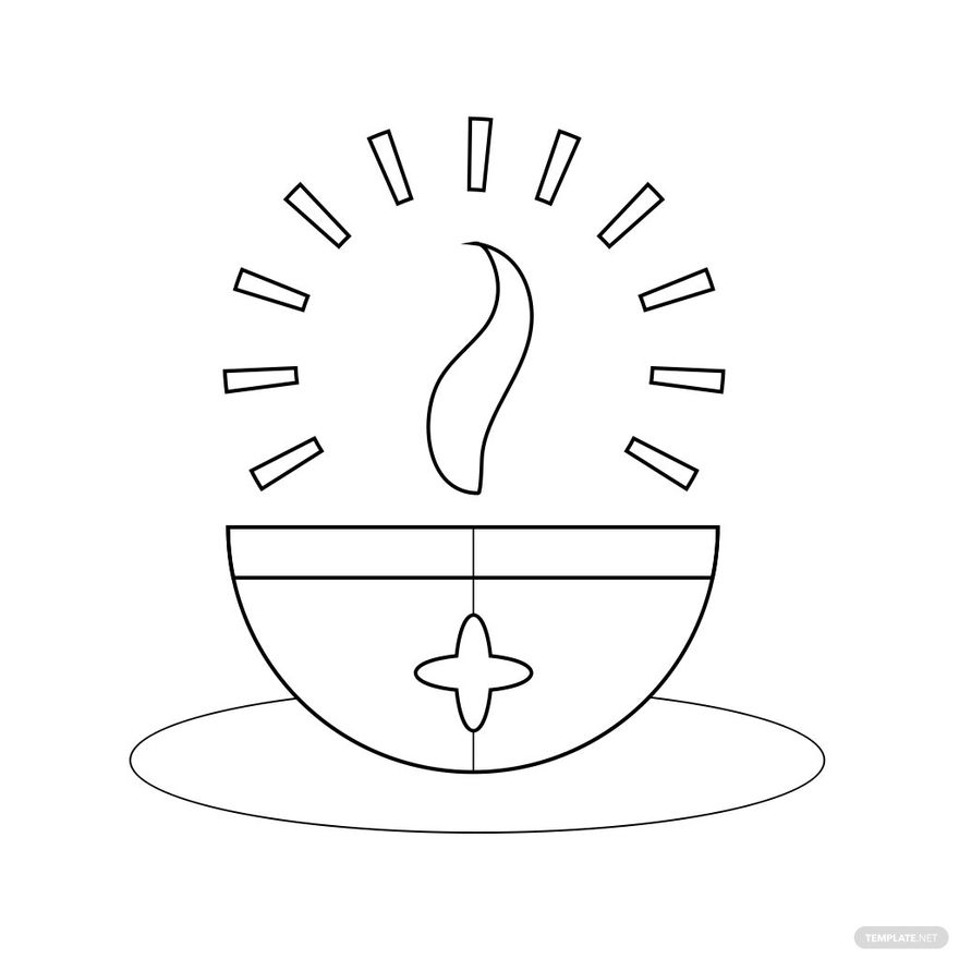 Diwali Color Drawing In JPG PSD Illustrator SVG PDF EPS PNG