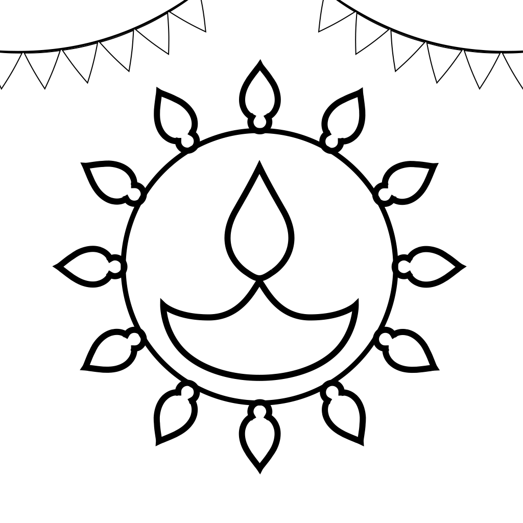 Free Cute Diwali Drawing - Download in PDF, Illustrator, PSD, EPS, SVG ...