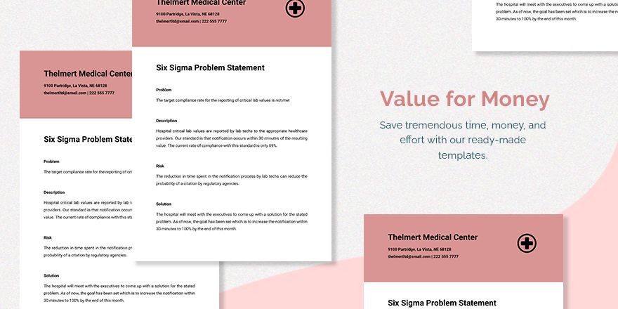 Six Sigma Problem Statement Template