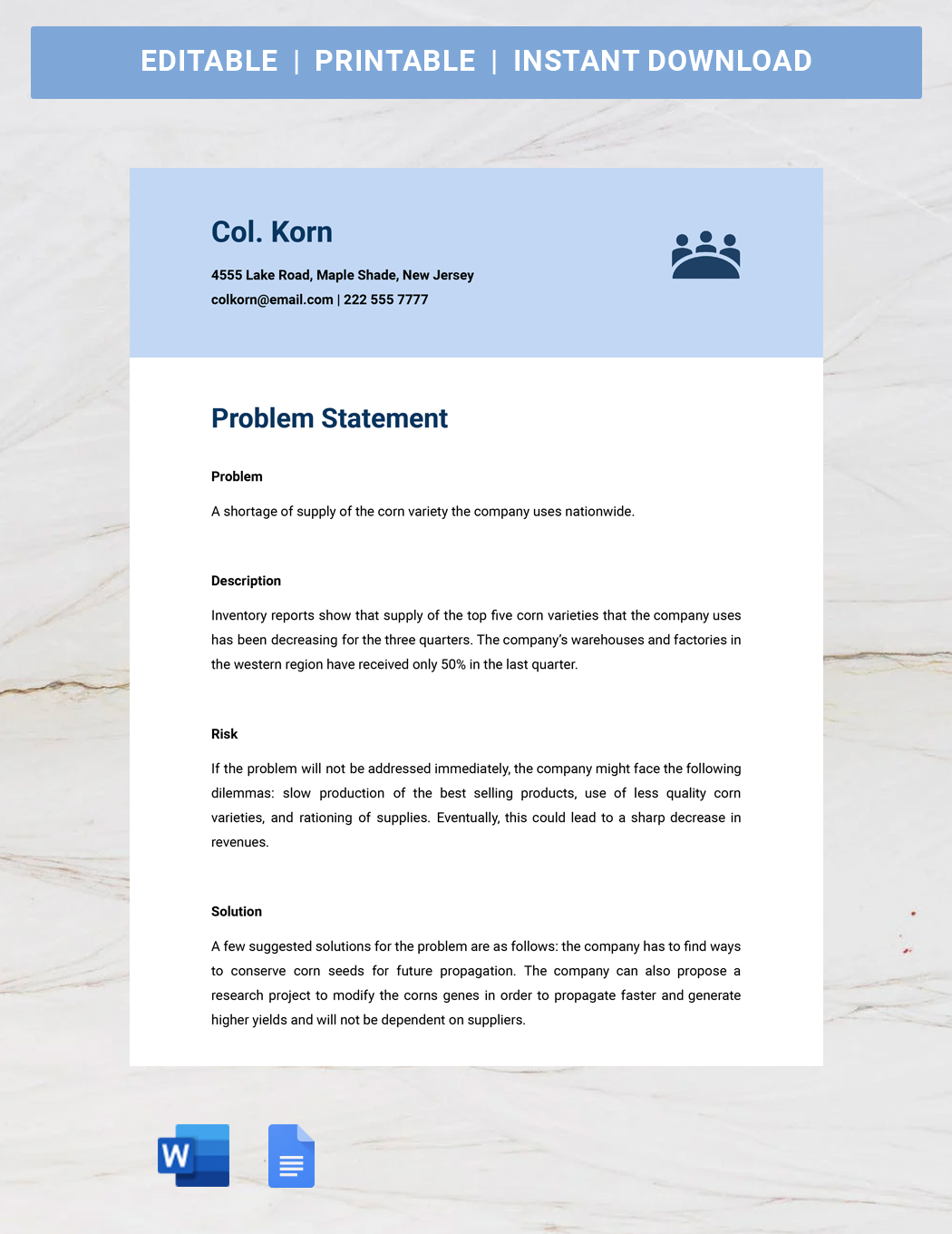 problem-statement-template-google-docs-word-apple-pages-template